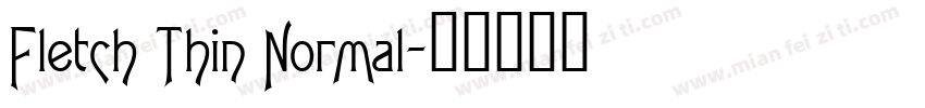 Fletch Thin Normal字体转换